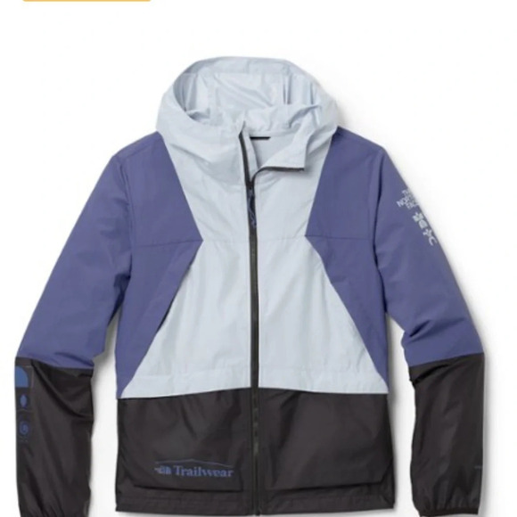 The North Face Women's Large Trailwear Wind Whistle Jacket NWT Purple Black - Picture 9 of 16